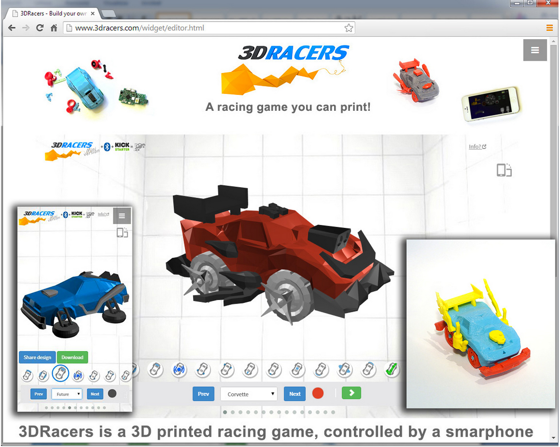 3DRacers: The 3D Printed Racing Game - No category - Talk Manufacturing ...